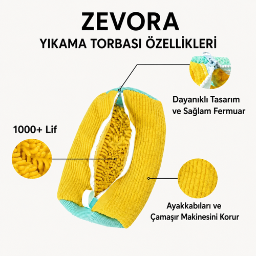 Ayakkabı Yıkama Çantası Beyaz