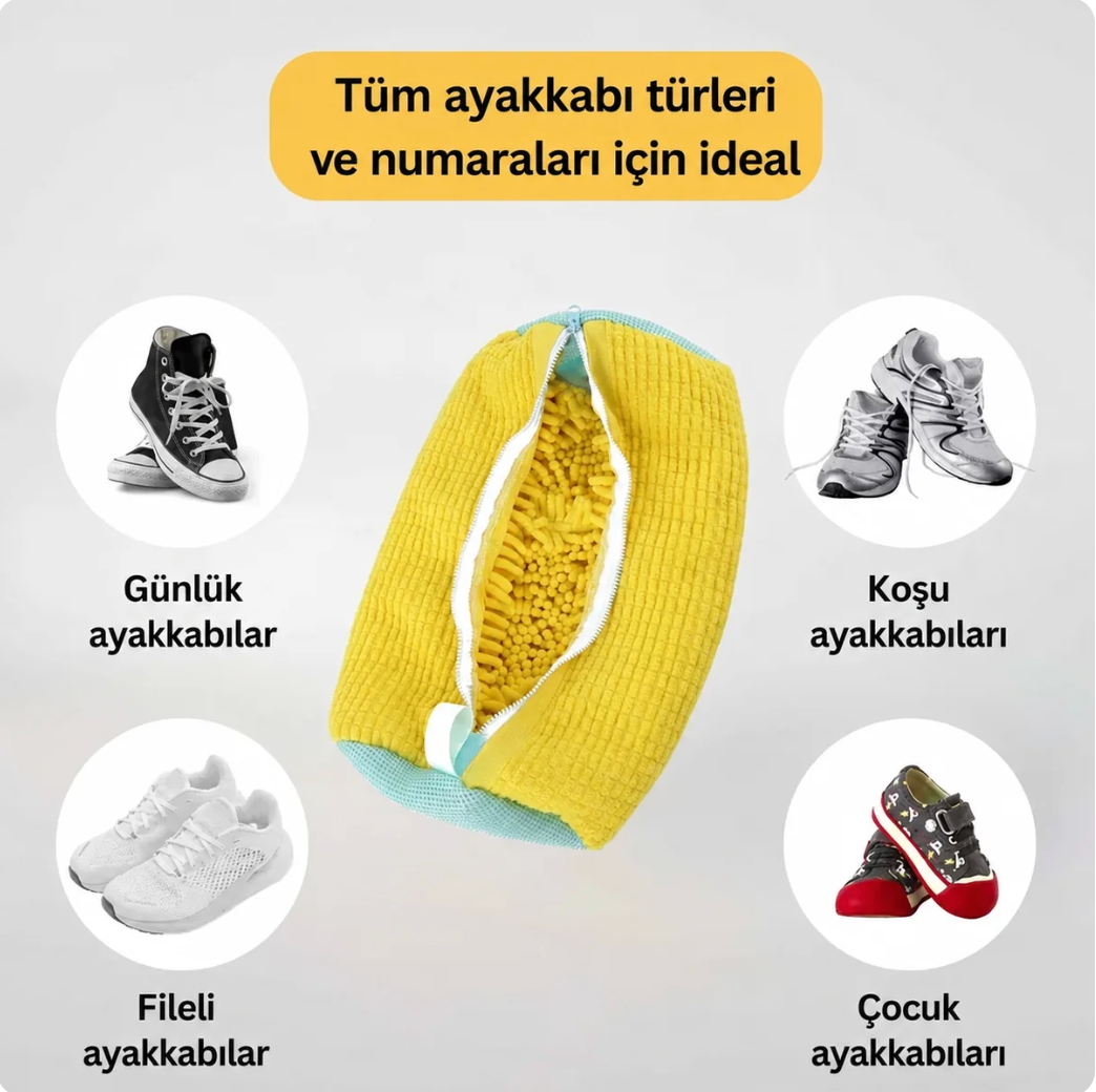Ayakkabı Yıkama Çantası Beyaz